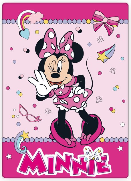 Disney Minnie Funny Polardecke 100x140 cm