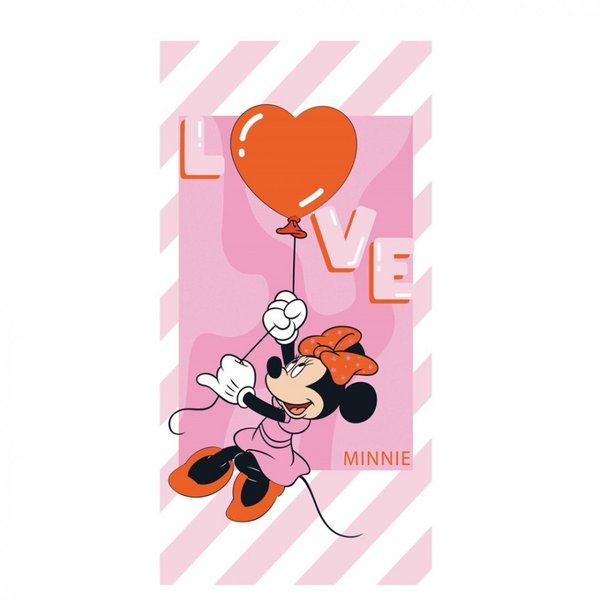 Disney Minnie Love Badetuch, Strandtuch 70x140 cm