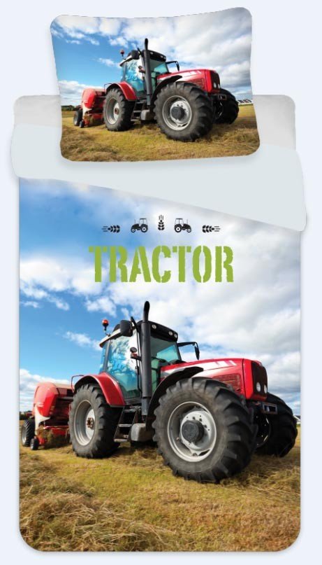 Traktor  Bettwäsche  für Kleinkinder 100 x 135 cm, 40 x 60 cm