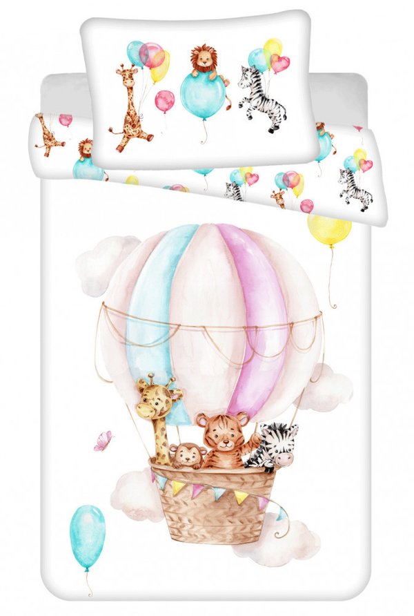 Animals Flying balloon  Bettwäsche  für Kleinkinder